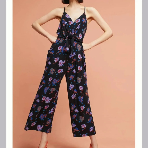 Moulinette Soeurs Pants - Anthropologie Moulinette Soeurs Floral Willa Tie Waist Jumpsuit